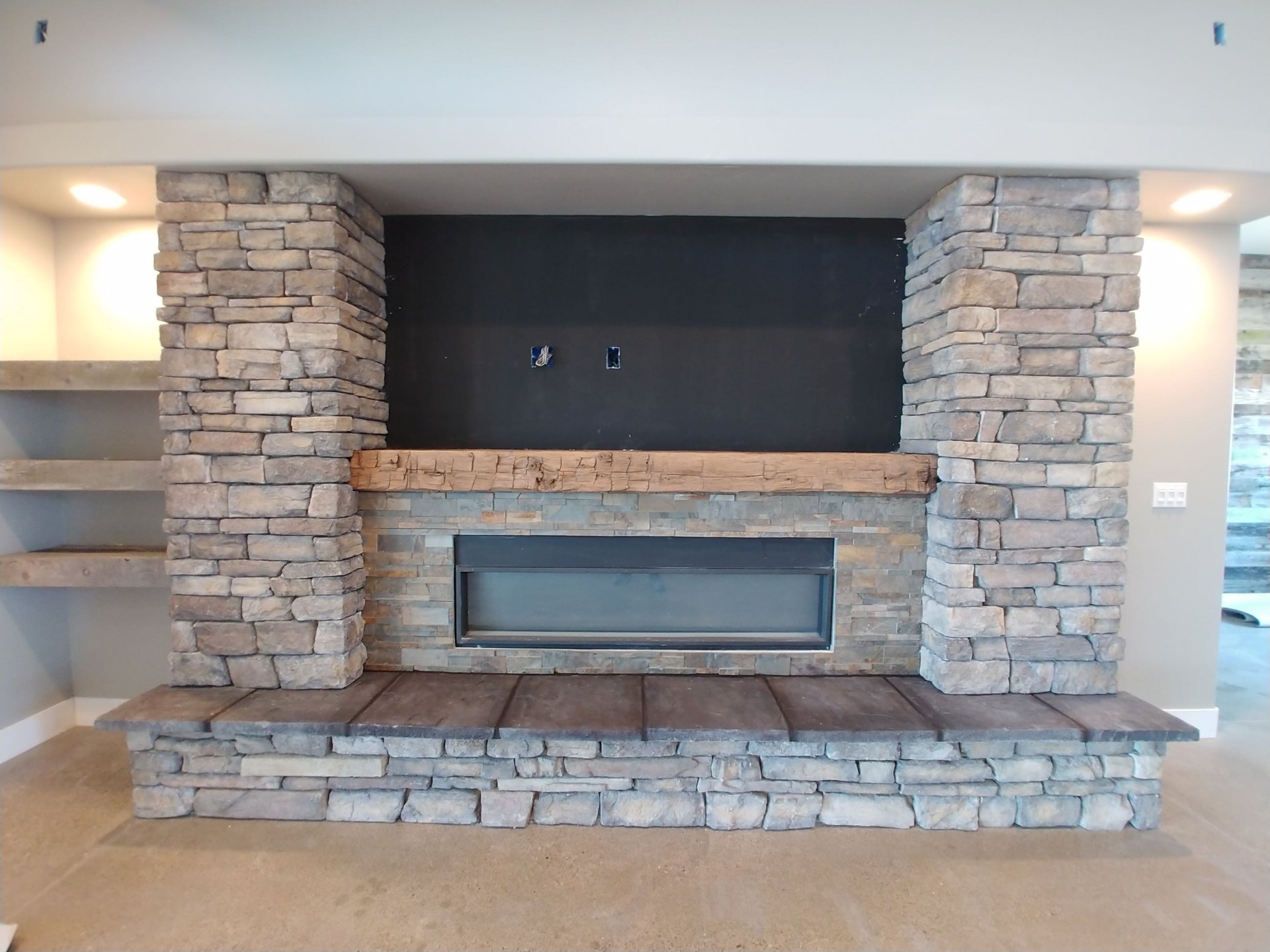 Stone Fireplace